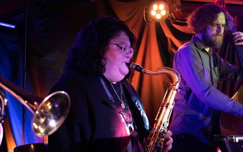 Saxophonist Meilana Gillard at Scott's Jazz Club
