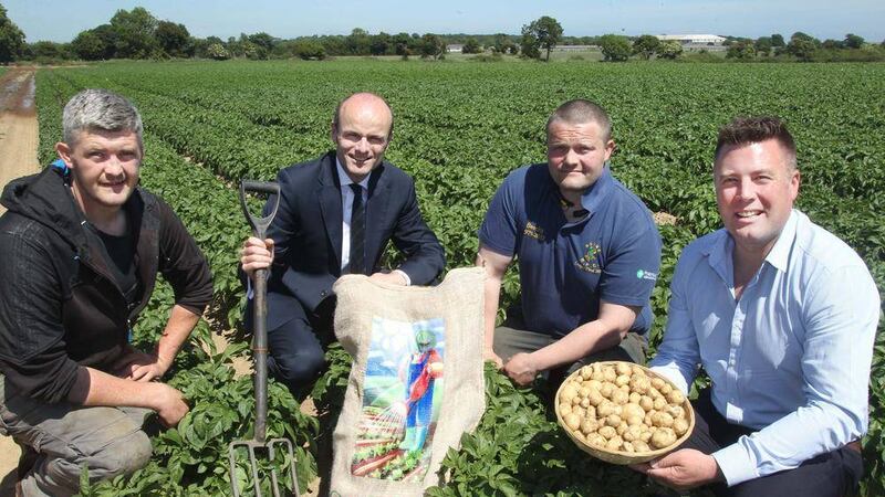 Kenneth Daly, Marks &amp; Spencer&#39;s head of sales and marketing for Ireland, recently joined growers Robert and Richard Shuttleworth and Michael McKillop of Glens of Antrim Potatoes 