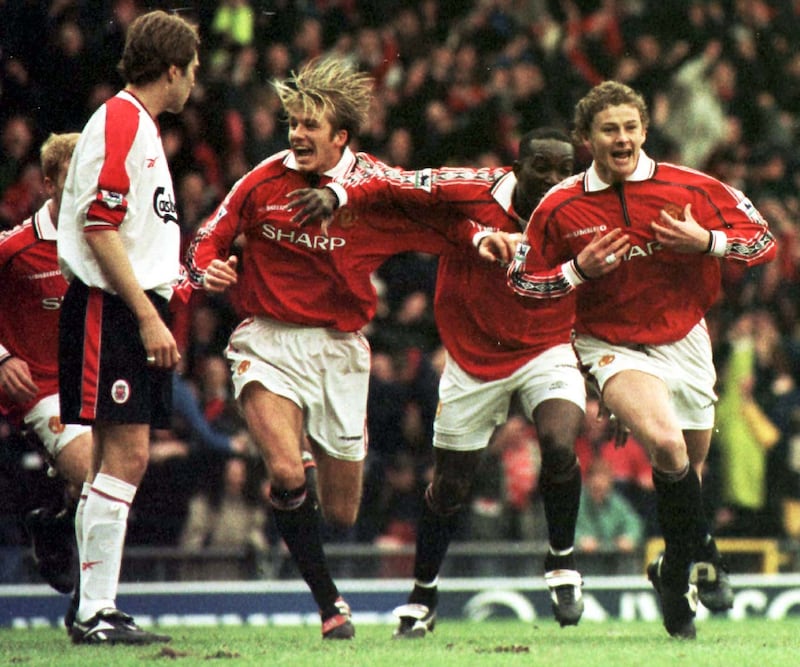 Ole Gunnar Solskjaer stunned Liverpool with a late clincher in 1999
