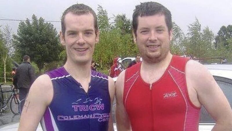 Philip Brophy (left) and his brother Fergus. Picture from RT&Eacute; 