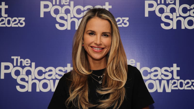 Vogue Williams co-hosts the podcast My Therapist Ghosted Me (Lucy North/PA)
