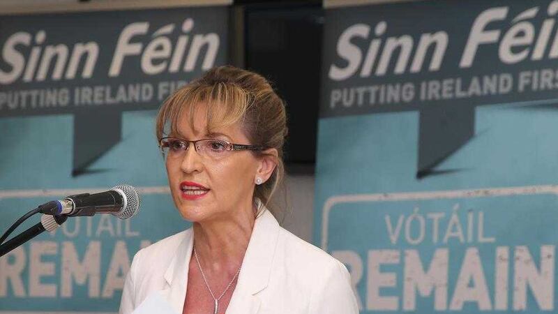 Sinn Fein&#39;s Martina Anderson spoke for the Remain camp 