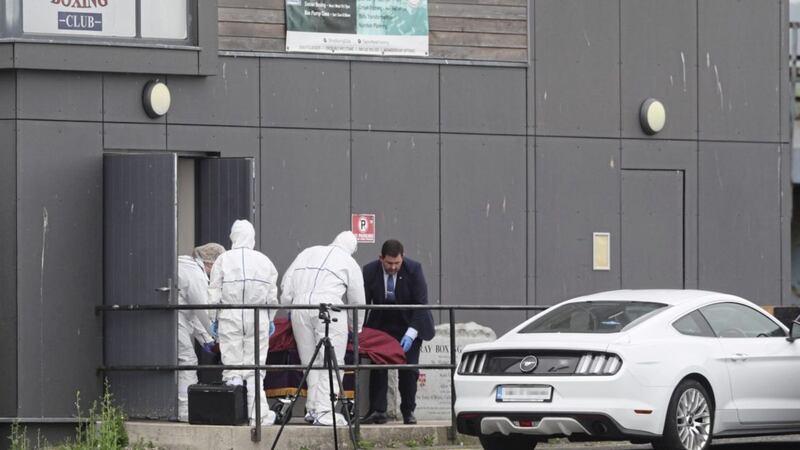 Scene of shooting at Bray Boxing Club in Co Wicklow. Picture by Brian Lawless/PA Wire 
