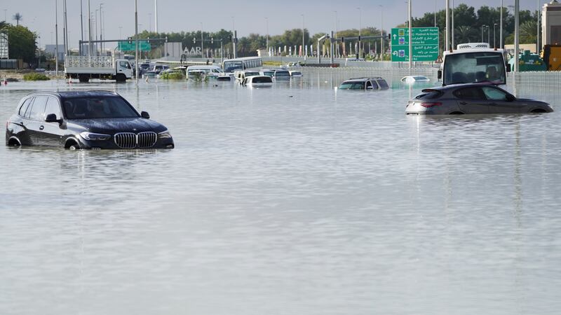 The United Arab Emirates is attempting to dry out after the heaviest rain ever recorded (Jon Gambrell/AP)