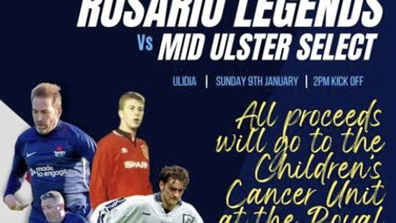 The charity match will take place on Sunday 