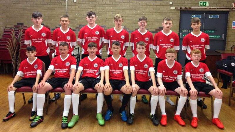 The new Ashton Gate U16 team that will compete in the South Belfast Youth League for the first time this season 