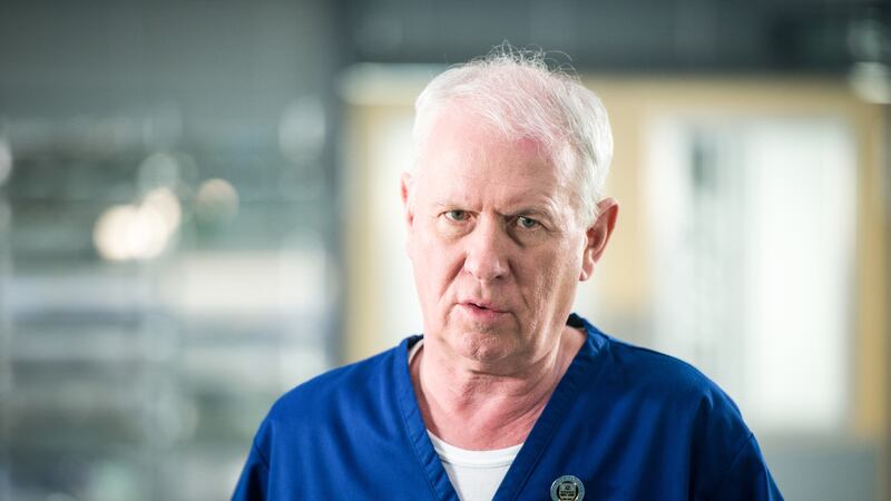 Derek Thompson as Charlie Fairhead in the BBC1 medical drama, Casualty. (Warren Orchard/BBC)