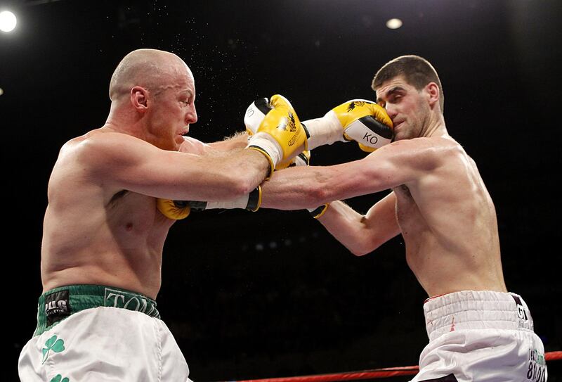 Tommy Tolan took on future world champion Rocky Fielding in a super-middleweight bout at Liverpool's Echo Arena in 2011. Picture by PA