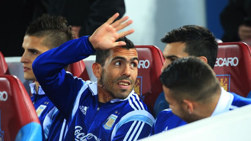 Carlos Tevez has had tests in hospital after suffering chest pains