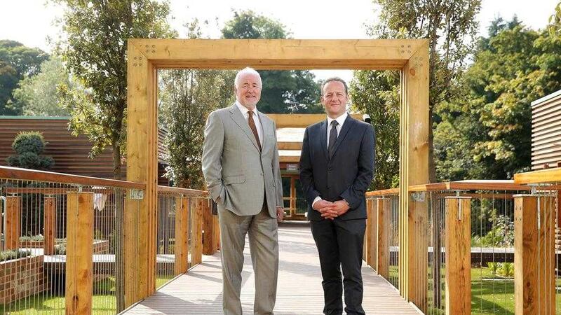 Tourism NI&#39;s Terence Brannigan (left) and Galgorm Resort managing director Paul Smyth. Picture: Kelvin Boyes / Press Eye 