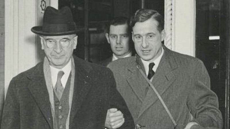 President Eamon de Valera with his gynaecologist son Eamonn de Valera Jr. Picture by UCD &amp; OFM 