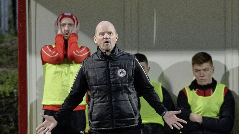 Barry Gray has found himself under severe pressure at Cliftonville manager after losing five games on the trot 