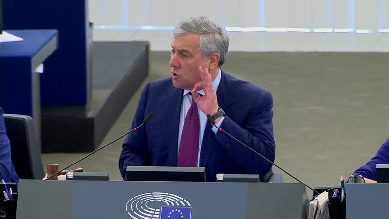 EU Parliament President Antonio Tajani