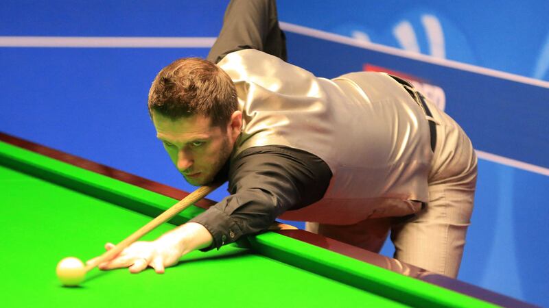 <address><span style=" line-height: 20.8px;">Mark Selby during his match with Kyren Wilson on day 12 of the Betfred Snooker World Championships at the Crucible on Wednesday<br />Picture by PA</span>