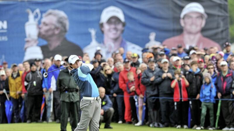 Rory McIlroy playing at Royal Portrush in the 2012 Irish Open. 