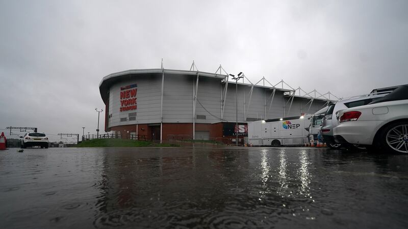 The game was postponed on grounds of supporter safety (Martin Rickett/PA)