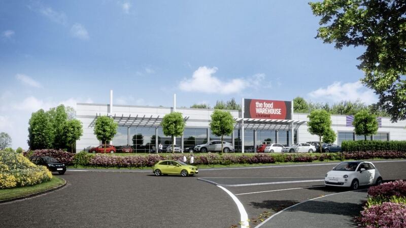 Artist&#39;s impression of the new Food Warehouse store at Crescent Link Retail Park in Derry. 