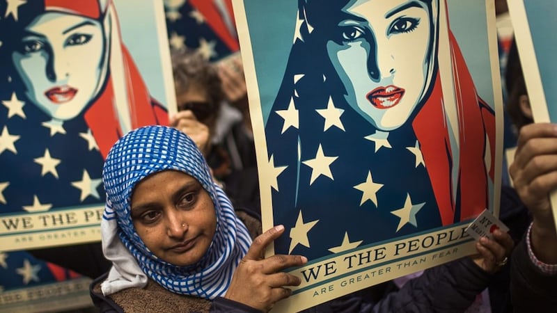 See the inspiring pictures from the I Am A Muslim Too rally in New York