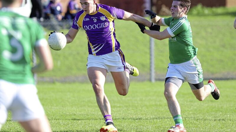 Cargin&#39;s Kevin O&#39;Boyle during their 2019 clash with Derrygonnelly of Fermanagh 