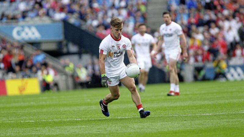 Mark Bradley is now Tyrone&#39;s first choice forward, having starred in the 2015 All-Ireland U21-winning team. Picture by Seamus Loughran 