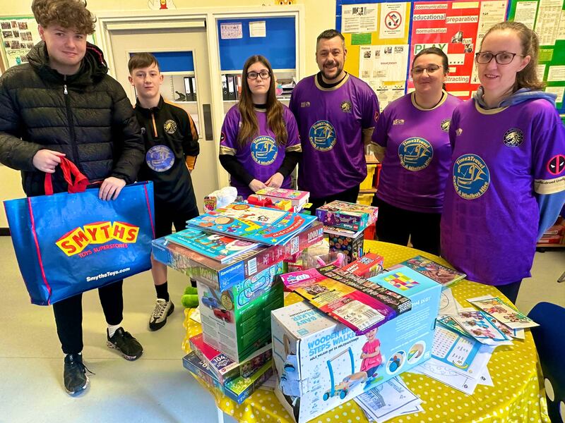 The founder of FC United of Wrexham football club wanted to ‘bring a smile to peoples’ faces’ by donating Easter eggs and toys (Andrew Ruscoe)