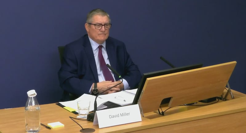 David Miller denied saying the words during his evidence to the inquiry