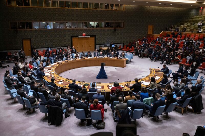 The UN Security Council adopted a resolution calling for the immediate acceleration of aid deliveries to civilians in Gaza (AP Photo/Yuki Iwamura)