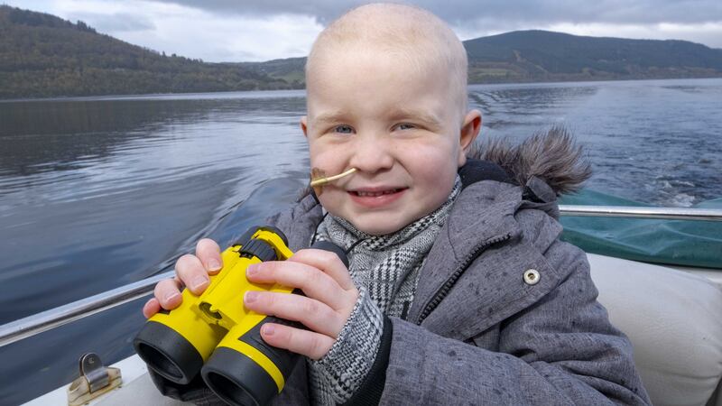 Zachary White was taken to the famous waters in the Highlands by a children’s charity.