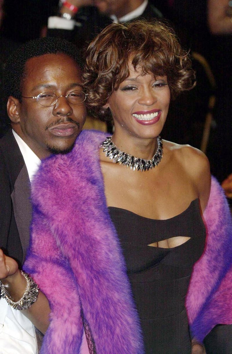 Whitney Houston, pictured here with her then husband Bobby Brown, was sexually abused as a child, according to a new documentary (William Conran/PA)