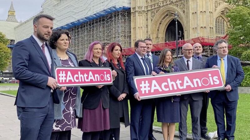 A group of cross-party MPs and representatives from Conradh na Gaeilge call for Westminster&#39;s immediate delivery of Irish language legislation 
