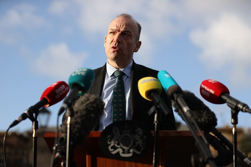 Northern Ireland Secretary Chris Heaton-Harris. Under the terms of the Good Friday Agreement, the Secretary of State has responsibility for calling a border poll