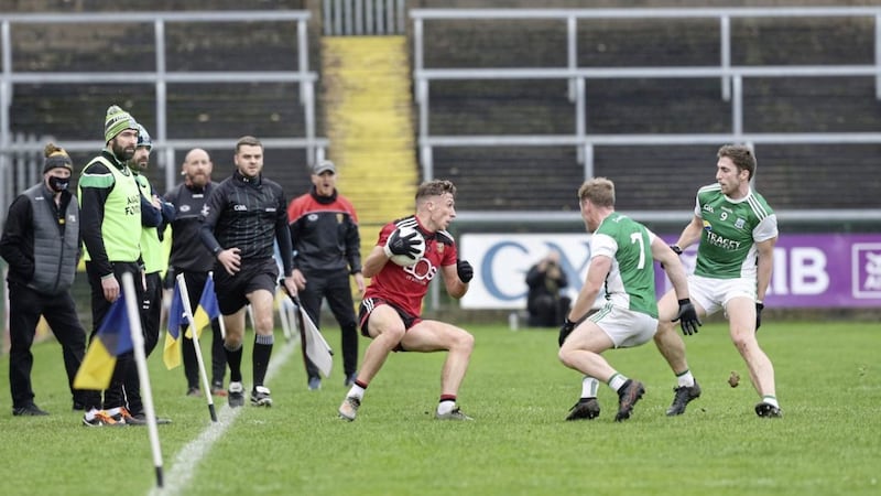 Barry O&#39;Hagan has emerged as one of Down&#39;s main attacking threats in recent years, but admits it is frustrating that the best players in the county are not always available to the Mournemen. Picture by Margaret McLaughlin 