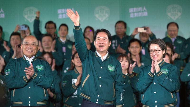 Ruling party candidate Lai Ching-te emerged victorious in Taiwan”s presidential election (Chiang Ying-ying/AP)