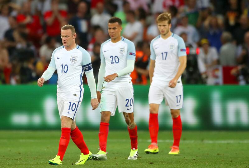 England footballers react to being knocked out of Euro 2016