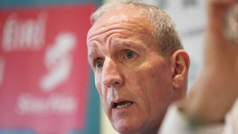 Bobby Storey, pictured during a press conference at the Roddy McCorley Social Club&nbsp;