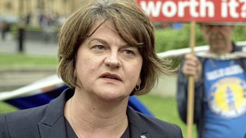 Arlene Foster said she has been threatened by the South East Antrim UDA. Picture by Stefan Rousseau/PA Wire