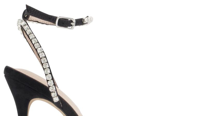 Office Herself Embellished Stiletto Heels Black With Embellishment, &pound;55, available from Office 