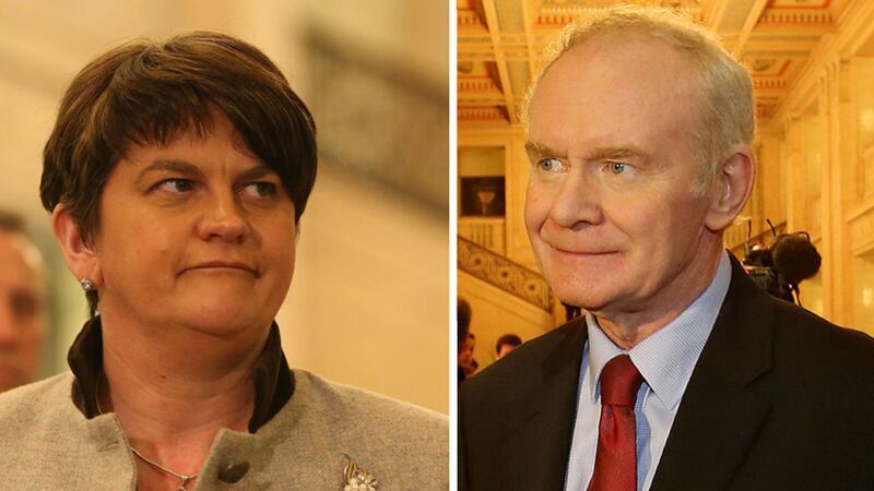Arlene Foster and Martin McGuinness both followed proceedings at Stormont today&nbsp;