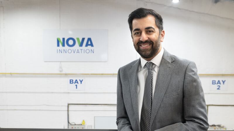First Minister Humza Yousaf visited Nova Innovation in Edinburgh this year (Lesley Martin/PA)