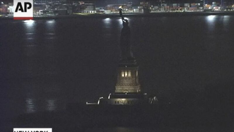 The lights went out at the Statue of Liberty for several hours and boy did everyone read a lot into it