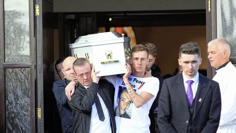 The funeral of Jordan McConomy took place at St Joseph&#39;s Church in Derry on Saturday.   Photography by Margaret McLaughlin. 