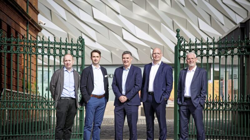The new team at Todds (from left) Daragh Coleman, Jim Mulholland, Paul Crowe, Andrew Murray and Peter Minnis. Photo Matt Mackey/Press Eye 