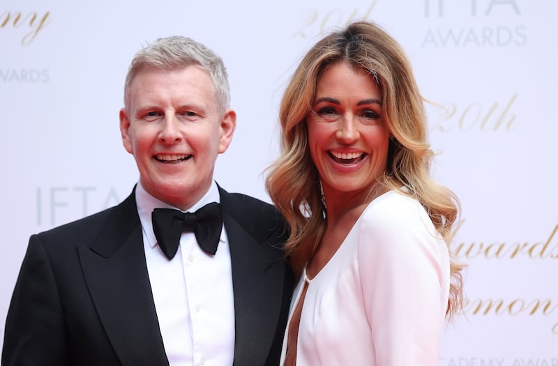 Patrick Kielty (pictured with his wife Cat Deeley) was announced as the new host of the Late Late Show earlier this year (Damien Eagers/PA)