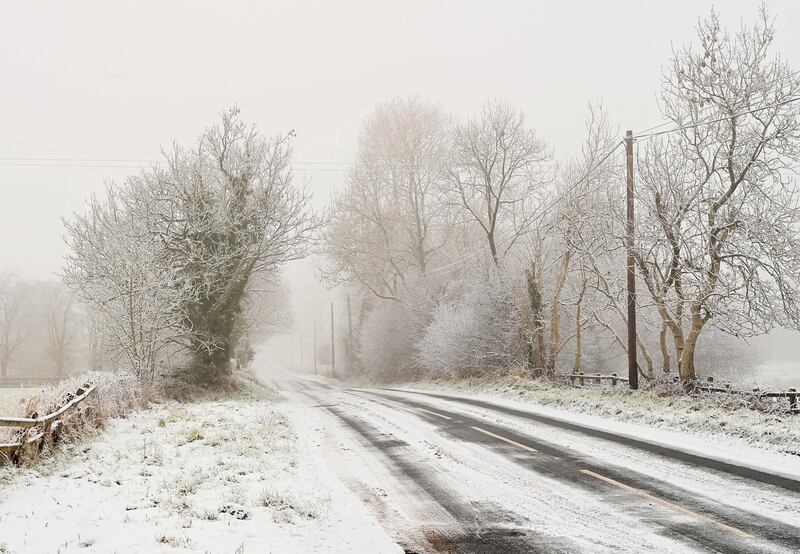 Several centimetres of snow fell in Ballymena area overnight