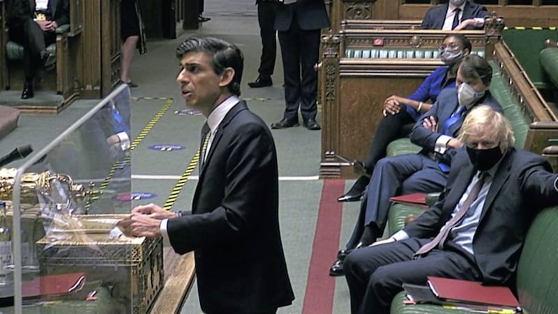 Chancellor of the Exchequer Rishi Sunak delivering his Budget to the House of Commons 