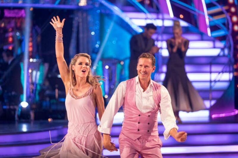 Charlotte Hawkins and Brendan Cole on Strictly (Guy Levy/BBC)