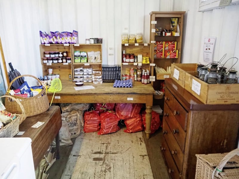 The honesty shop at Midgeham Farm 