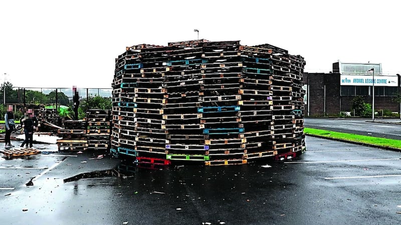 Belfast City Council has said it wants police to clear the bonfire