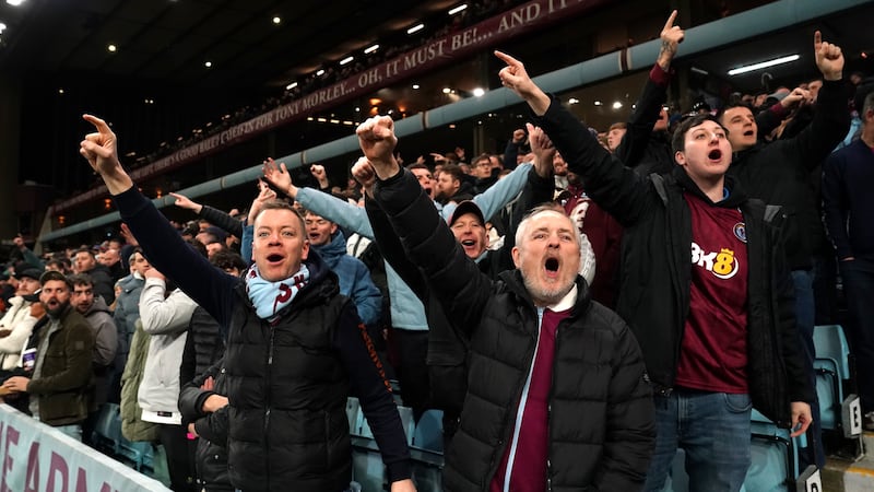 Aston Villa fans have become accustomed to seeing their team win at home (Nick Potts/PA)