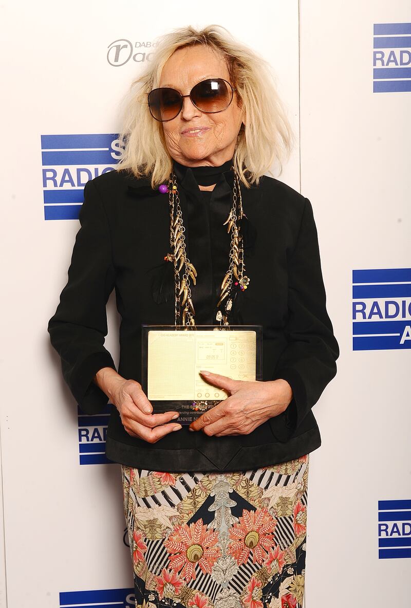 Annie Nightingale with the The Special Award, at the Sony Radio Academy Awards 2011 at the Grosvenor House Hotel, London
